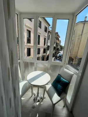Area soggiorno di Padua Suite