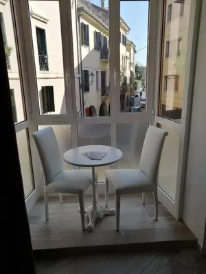 Area soggiorno di Padua Suite
