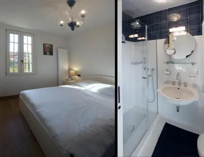 Letto o letti in una camera di Villa Contarini B&B