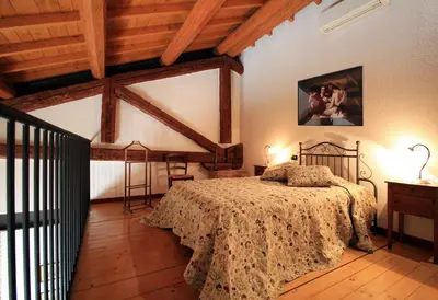 Letto o letti in una camera di Fattoria Grimana