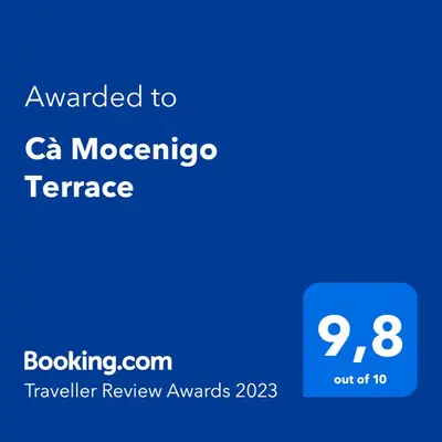 Certificato, attestato, insegna o altro documento esposto da Cà Mocenigo Terrace