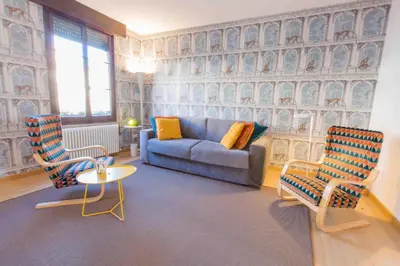 Area soggiorno di CA CORTE NOVA design apartment with canal view