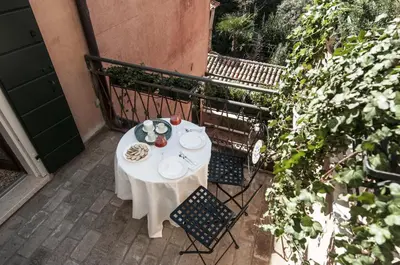Balcone o terrazza di Apartment Cà Brunilda-luxury penthouse with terrace