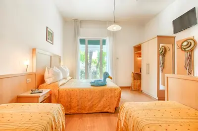Letto o letti in una camera di Hotel Venezia e la Villetta