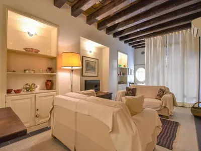 Area soggiorno di Apartment Sotoportego Venier by Interhome