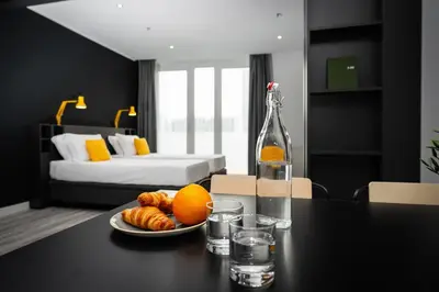 Letto o letti in una camera di Staycity Aparthotels Venice Mestre