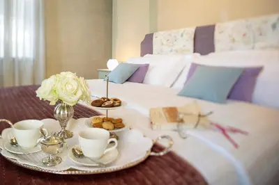 Letto o letti in una camera di Villa Premoli - Agriturismo di charme