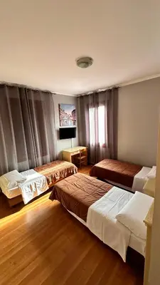 Letto o letti in una camera di Nuova Locanda Belvedere