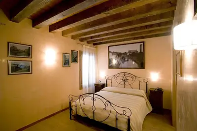 Letto o letti in una camera di San Cassiano jacuzzi