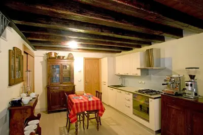Cucina o angolo cottura di San Cassiano jacuzzi