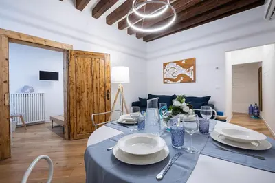 Area soggiorno di Privacy in Venice - Your apartment to be let alone