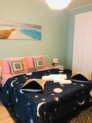 Letto o letti in una camera di Casa Lorenzo