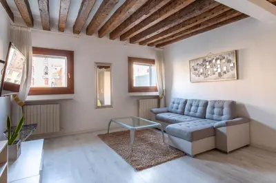 Area soggiorno di Canaletto Apartment Rialto