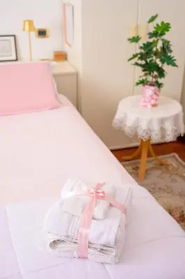 Letto o letti in una camera di B&b Giudecca Bella
