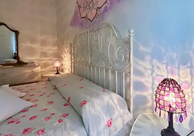 Letto o letti in una camera di B&B Casa Cervade