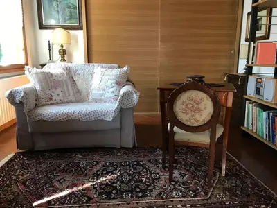 Area soggiorno di Maison Claudià al Lido di Venezia