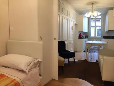 Letto o letti in una camera di San Marco square apartament