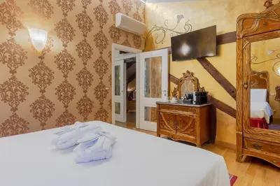 Letto o letti in una camera di Ca Dell'Arte