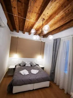 Letto o letti in una camera di Deluxe 3 Bedroom Flat in Rialto