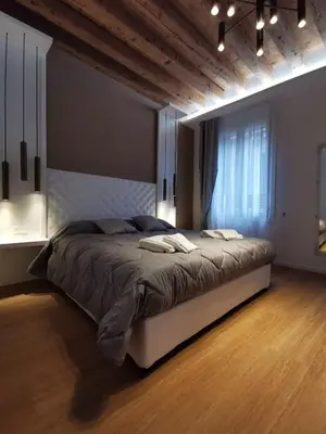 Letto o letti in una camera di Deluxe 3 Bedroom Flat in Rialto