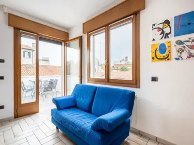 Area soggiorno di Casa di Chiara vicino Venezia e Aeroporto VCE