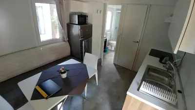 Cucina o angolo cottura di Victoria Mobilehome in Union Camping Cavallino