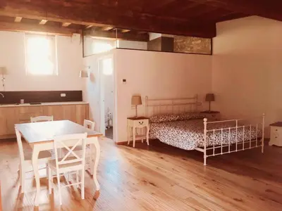 Letto o letti in una camera di Appartamenti Quota 101