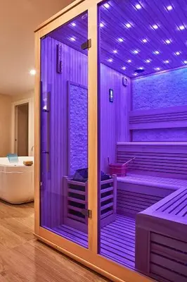Letto o letti in una camera di Villa Maria Vittoria