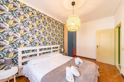 Letto o letti in una camera di Novalesi Vintage interno 1