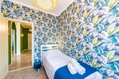 Letto o letti in una camera di Novalesi Vintage interno 1