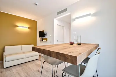 TV o dispositivi per l'intrattenimento presso Albamarina Residence