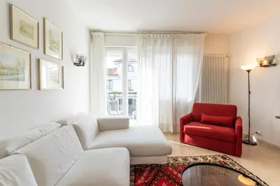 Area soggiorno di Quattro Fontane Apartment