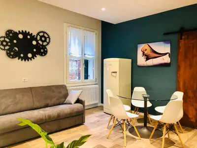 Area soggiorno di Magno Luxury Apt Canal View