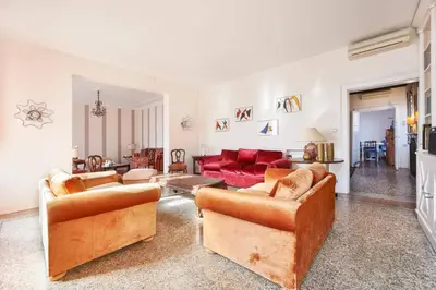 Area soggiorno di Ca' Fenice, charming apartment in San Marco, sleep 7