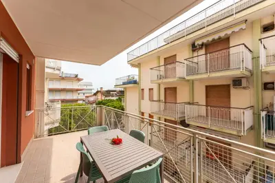Balcone o terrazza di Bilocale di Design SP12, Condominio San Paolo - 3' Piano - Adria Holiday Jesolo