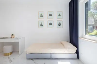 Letto o letti in una camera di Ca' dei Cedri