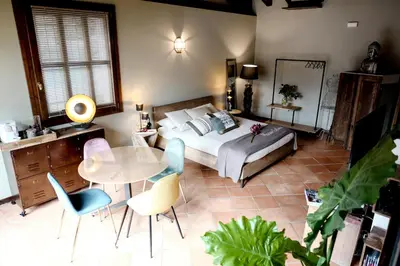 Letto o letti in una camera di Maison Silvia