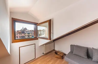 Area soggiorno di Rialto apartment with Canal Grande view
