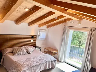Letto o letti in una camera di Villavecchia