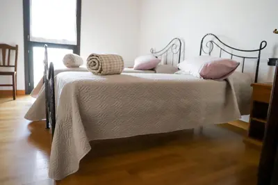Letto o letti in una camera di Agriturismo Borgo Borromeo