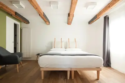 Letto o letti in una camera di Agriturismo Basegò