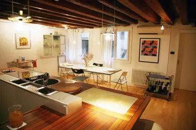 Area soggiorno di Bellissimo appartamento in Palazzo Storico
