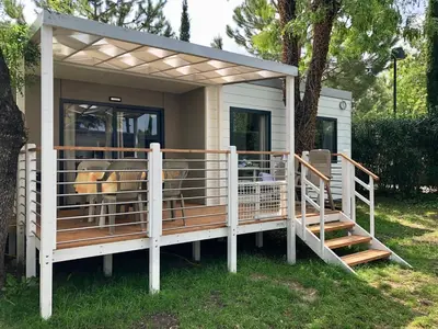 Giardino di Casa mobile Gustocamp a Cavallino Treporti