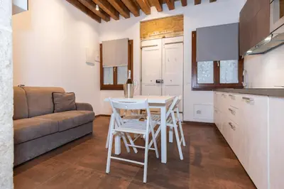 Cucina o angolo cottura di Giorgiapartaments Bronze esclusive
