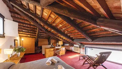 Area soggiorno di Penthouse Accademia