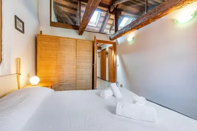 Letto o letti in una camera di Casa Violante