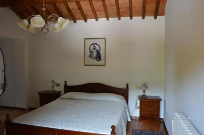 Letto o letti in una camera di Colle Del Barbarossa