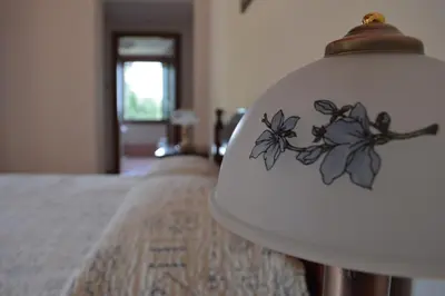 Letto o letti in una camera di Colle Del Barbarossa