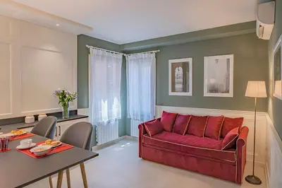 Area soggiorno di Lo Squero 2 Charming Apartment in Dorsoduro