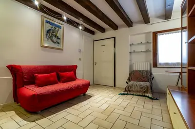 Area soggiorno di Veneziacentopercento Gorne Apartment